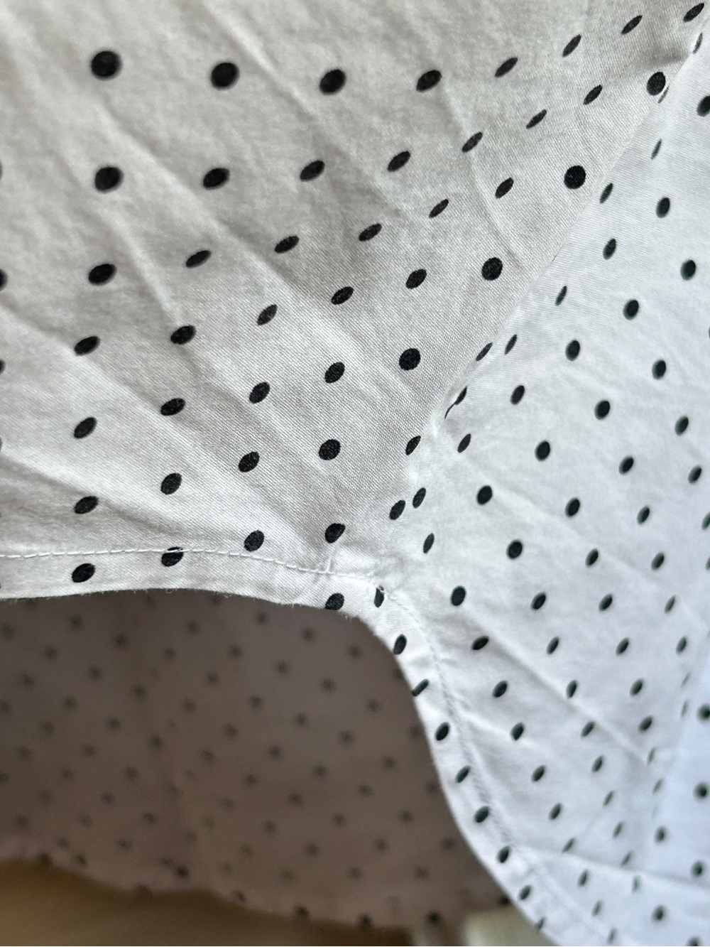1901 Nordstrom Polka Dot Button-Down Shirt, Women’s size L White Black - Picture 4 of 10